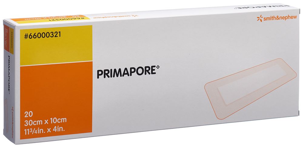 PRIMAPORE Pansement 30x10cm | Stérile 20 pièces