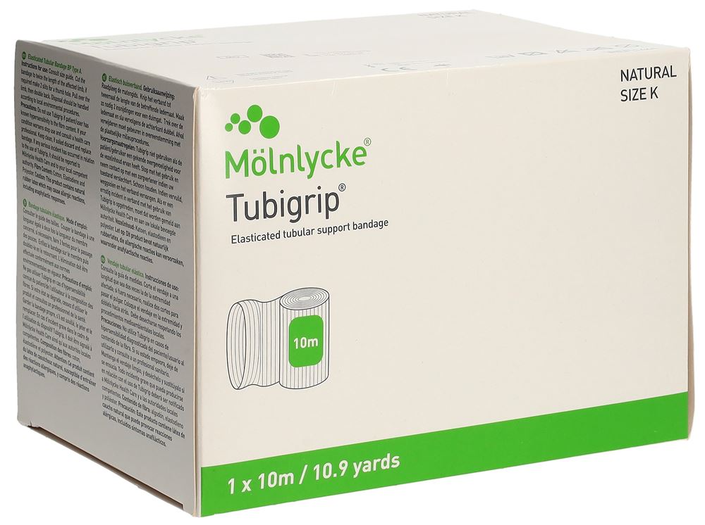 TUBIGRIP Bandage tubulaire K 10mx21.50cm Naturel | Compression