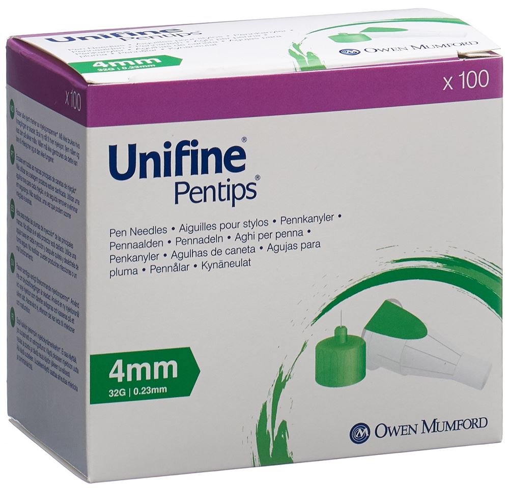 UNIFINE Pentips Aiguilles 4mm | 100 pièces