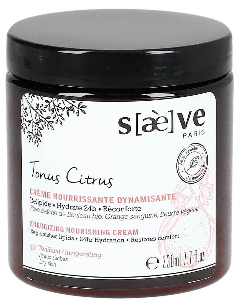 SAEVE Tonus Citrus Crème Nourrissante | Dynamisante 230ml