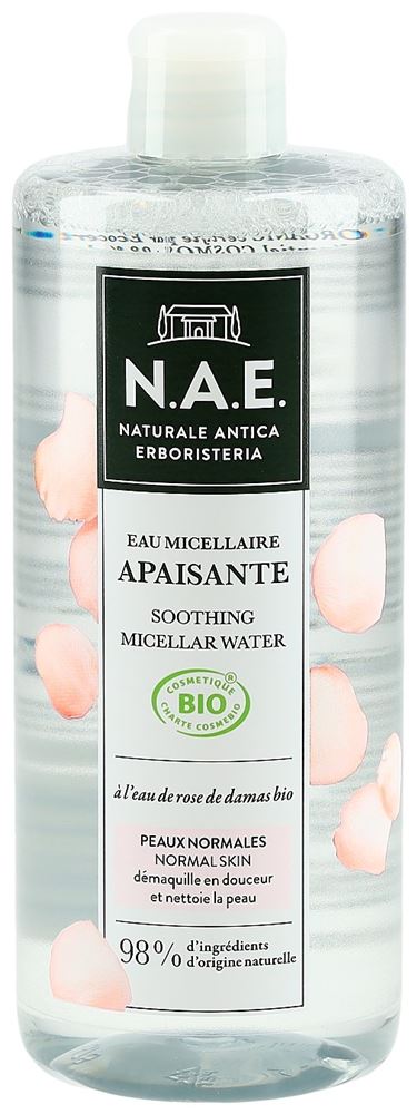 N.A.E. Face Cleanser Eau Micellaire Rose 500ml | Pureté