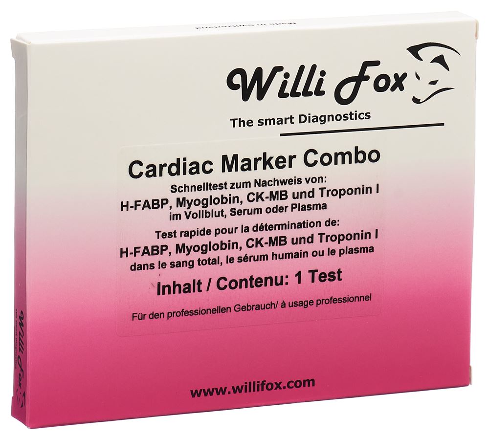 WILLI FOX Cardiac Mar TroI Myo H-FABP CK-MB | Diagnostic Cardiaque