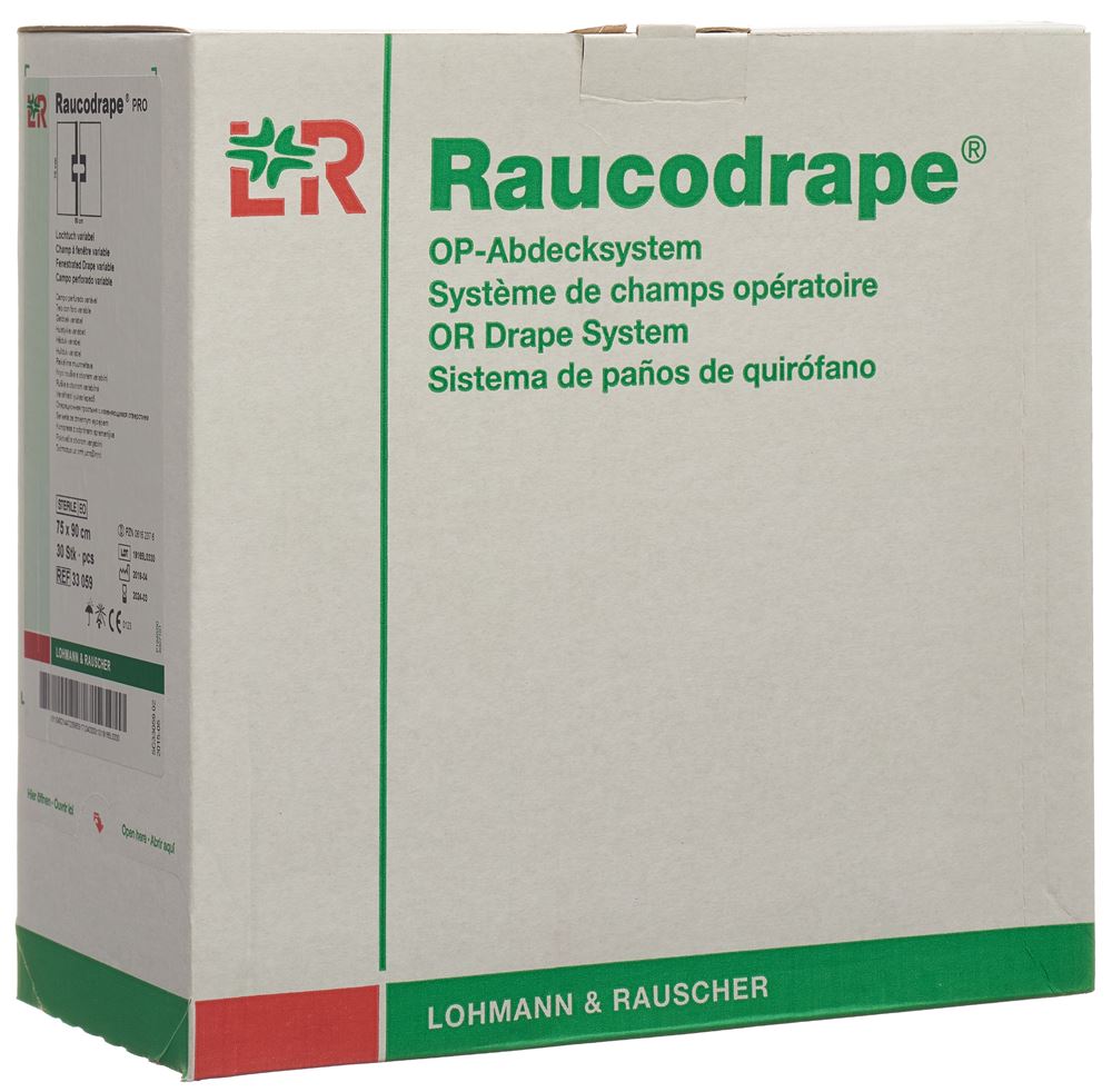 L+R Drap Trou 75x90cm adhésif 30 pièces | Confort