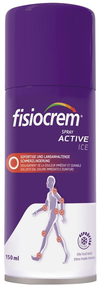 FISIOCREM Spray Active Ice 150ml | Effet Glaçon