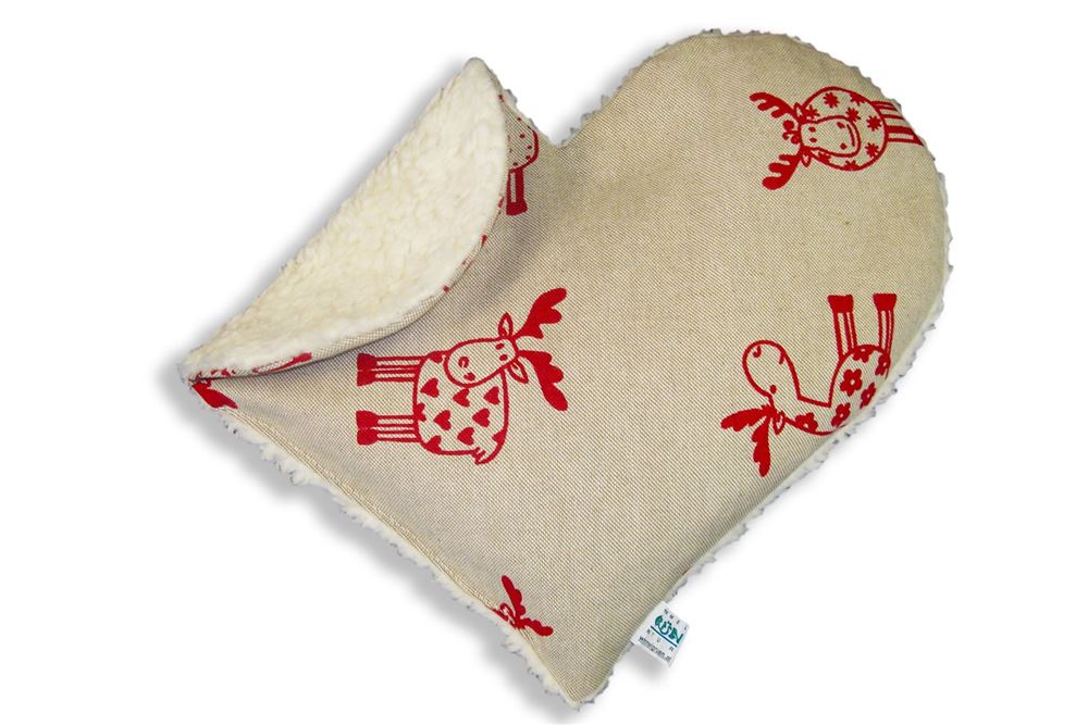 HIMMELGR‹N Coussin Cœur Cerise 30x26cm | Chaleur