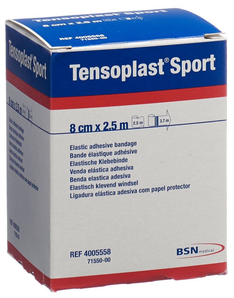 TENSOPLAST SPORT Tape Élastique 8x2.5m | Soutien