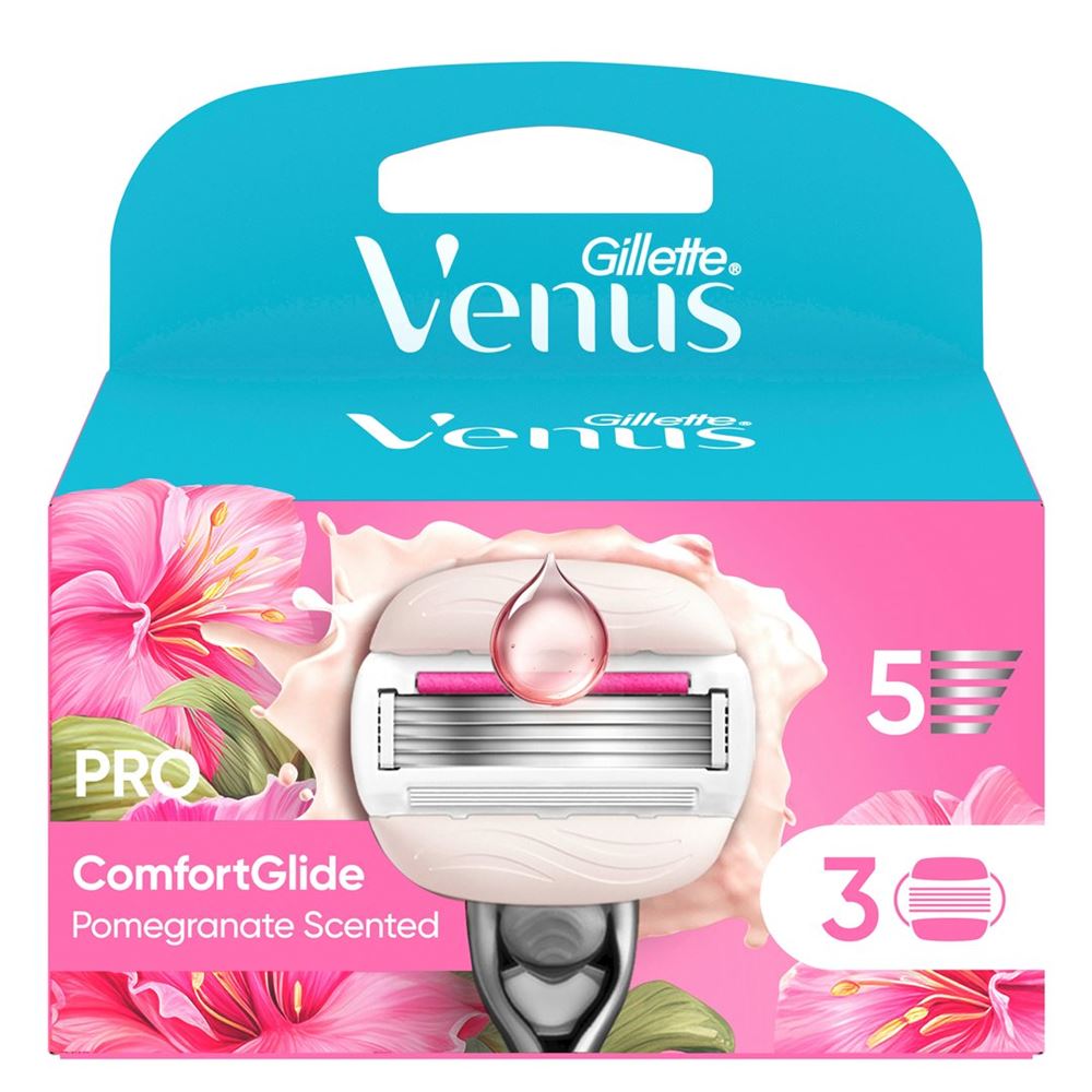 GILLETTE Venus Pro Comf Lames 3 pièces | Douceur