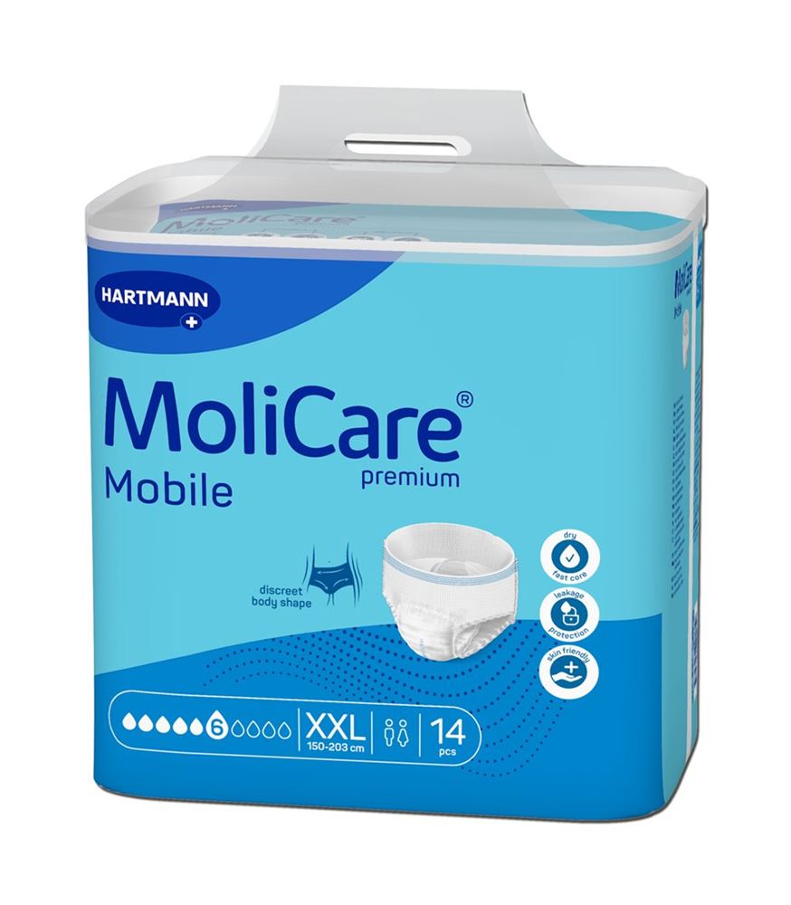 MOLICARE Mobile 6 XXL Protections 14 pièces | Sécurité