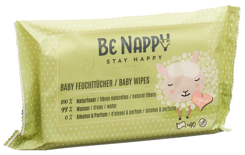 BE NAPPY Lingettes 40 pièces | Fraîcheur Douce