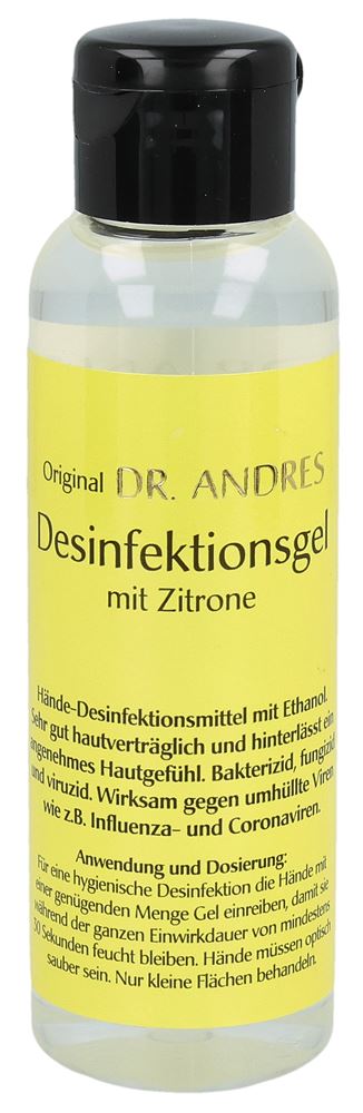 ANDRES Gel Désinfectant Citron 100ml | Hygiène