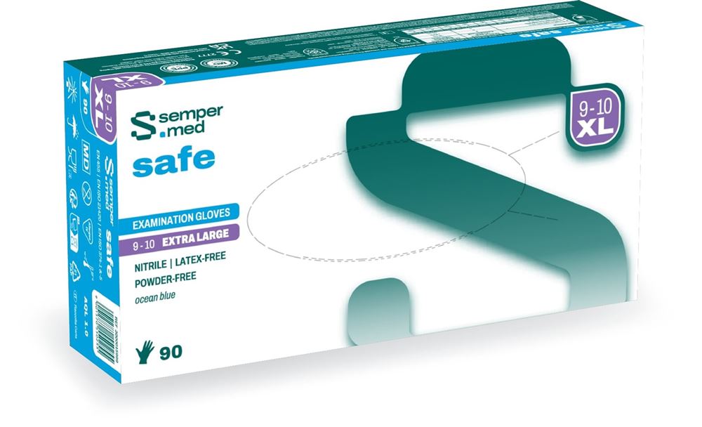 SEMPERMED safe XL Gants | 90 pièces