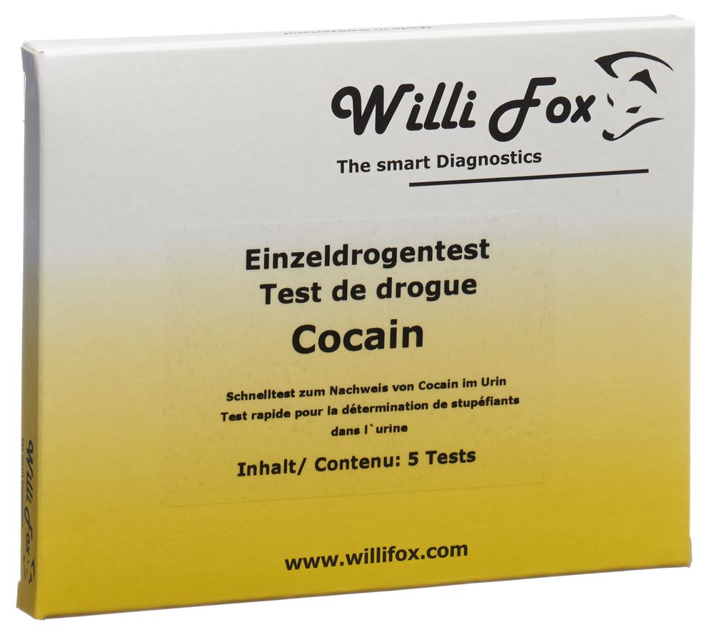 WILLI FOX Cocaine Urin Test 5 pièces | Test Drogues