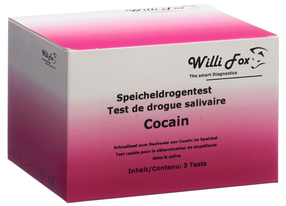 WILLI FOX Cocaine Saliva Test 3 pièces | Test Drogues