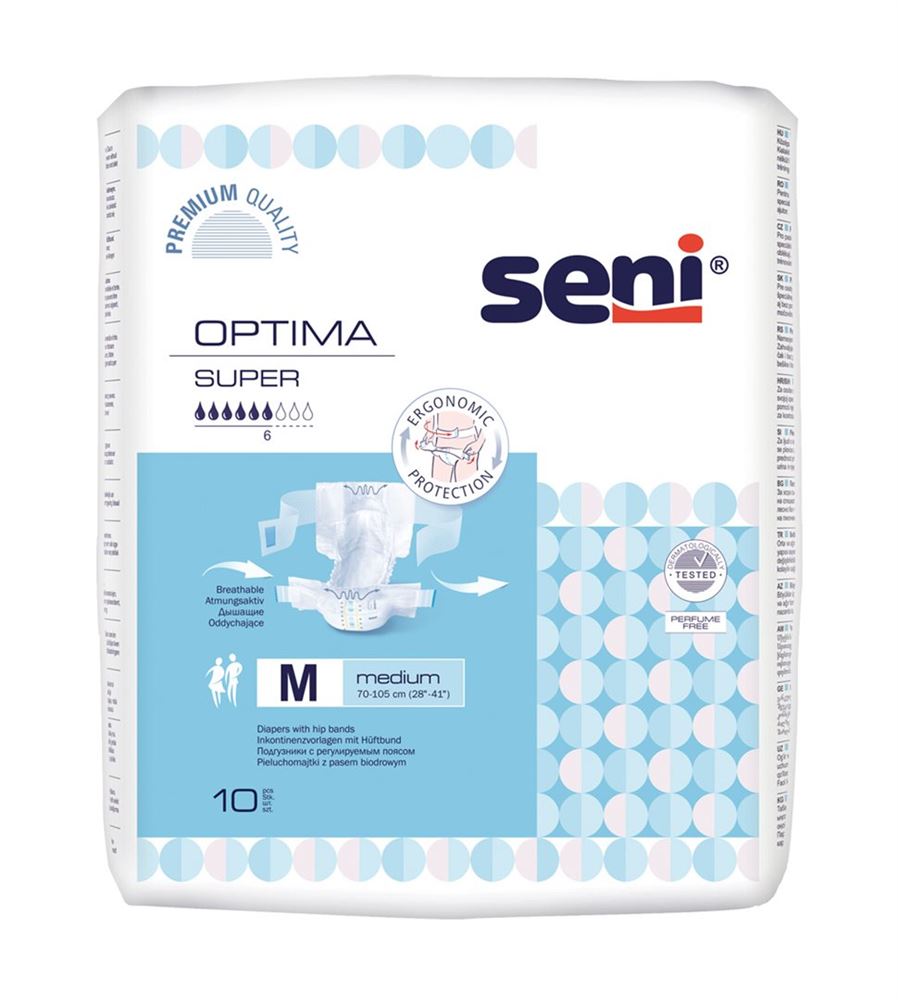 SENI Optima Super Vorlagen M Ceinture Protections 10 pièces | Absorption