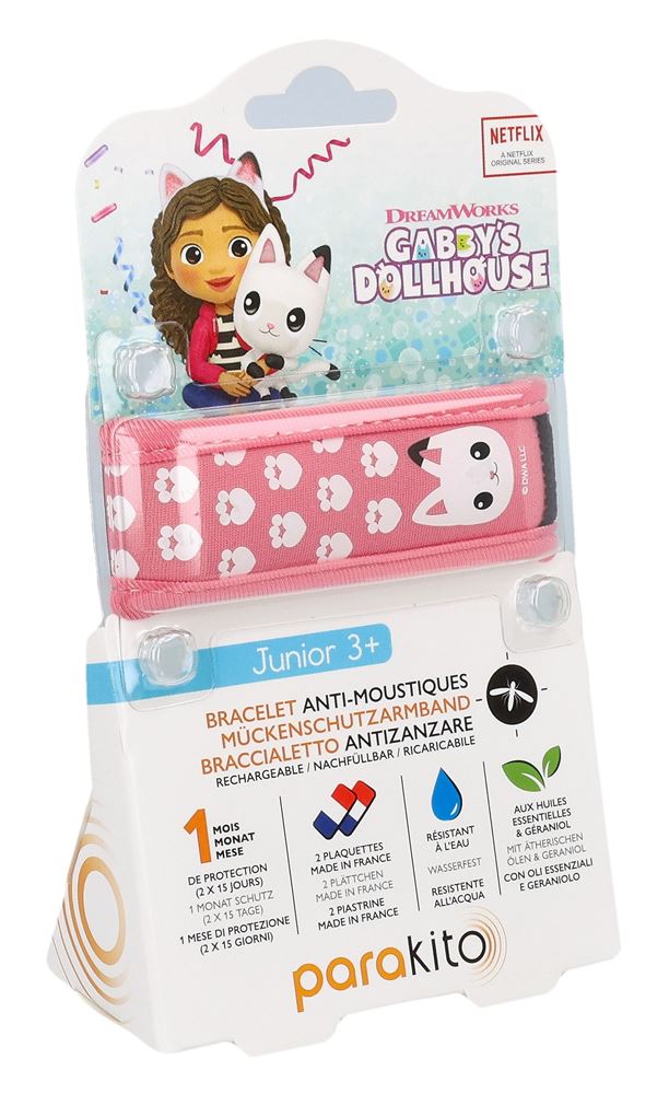 PARAKITO Bracelet Junior Universal Gabby Rosa | Anti-Moustiques