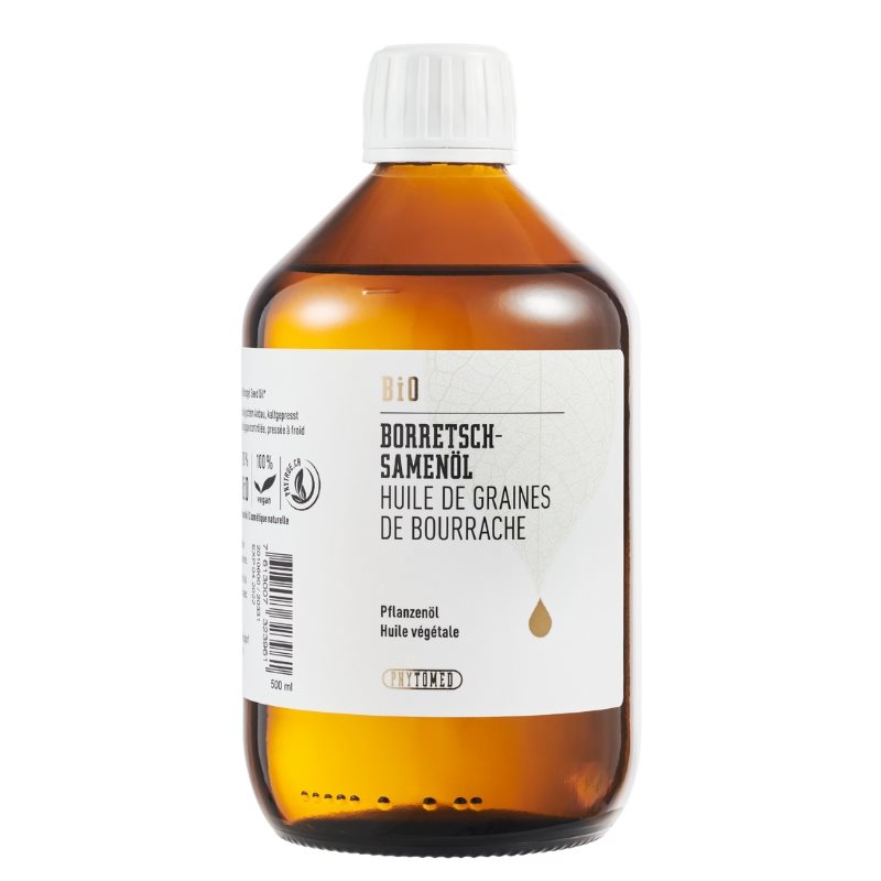 PHYTOMED Borretschsamen Huile Bio 500ml | Soin peau