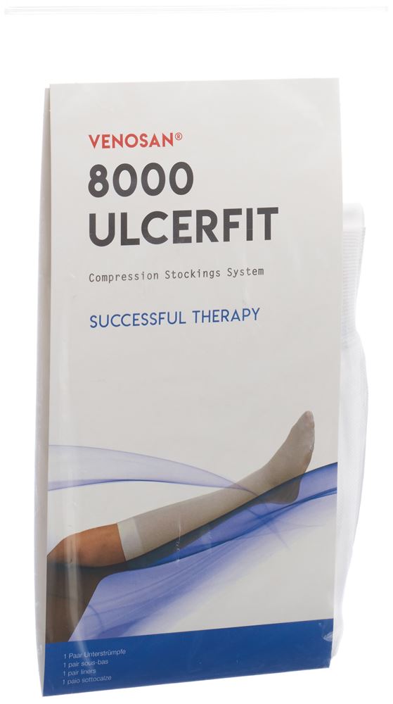 VENOSAN 8000 Ulcerfit A-D L 10 mm Hg 1 Paire | Soin Ulcères
