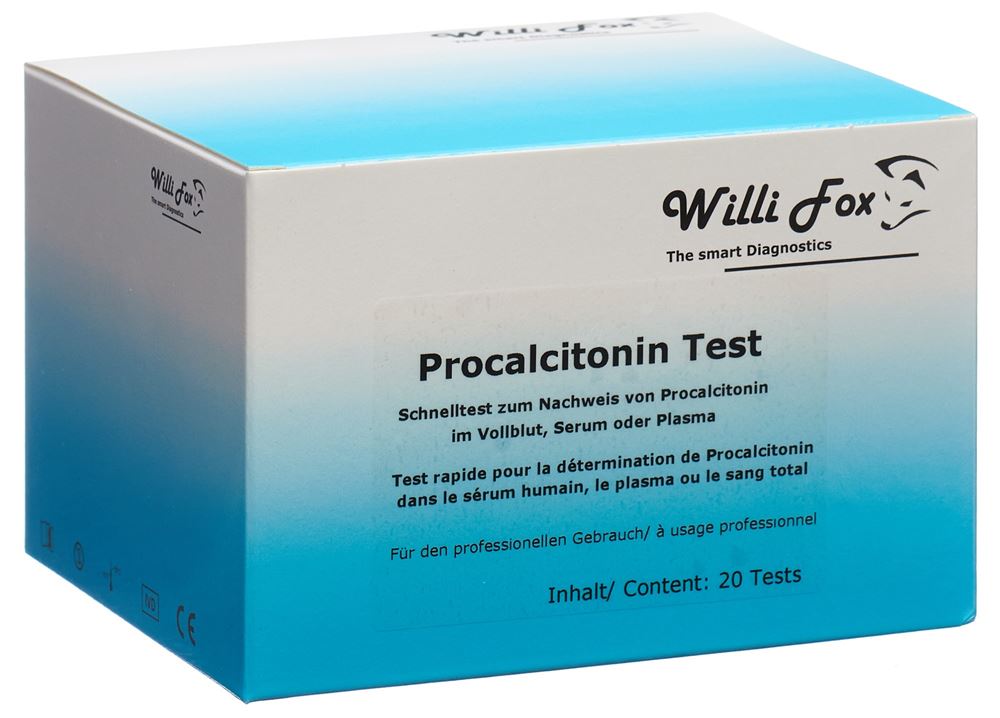 WILLI FOX Test Procalcitonine 20 pièces | Diagnostic