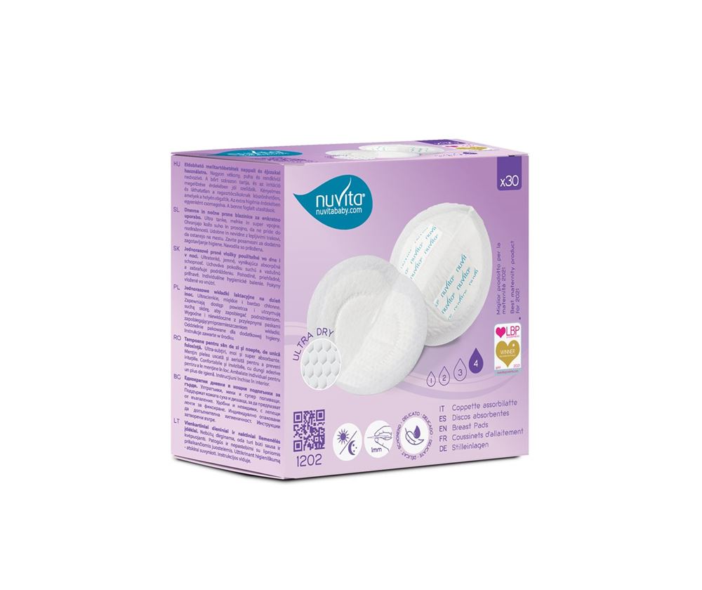 NUVITA Coussinet allaitement coton 30 pièces | Confort