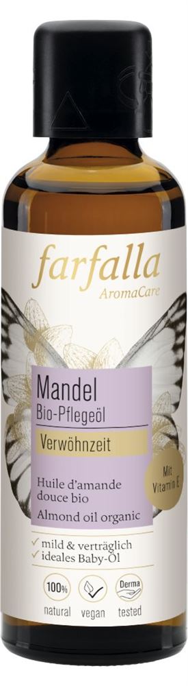 FARFALLA Huile Amande Douce Bio 75ml | Hydratante