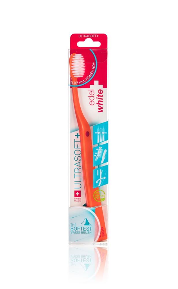 EDEL+WHITE Flosserbrush Brosse à dents Ultrasoft PET