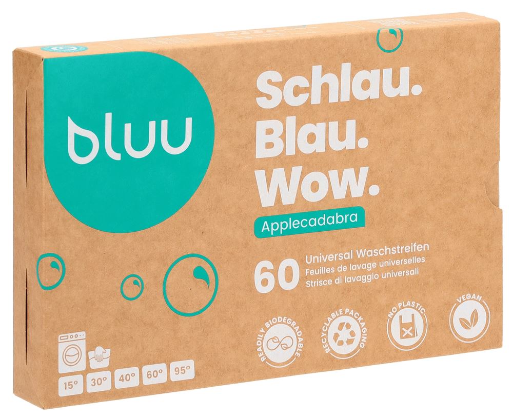 BLUU Feuille Lavage Applecadabra 60 pièces | Fraîcheur