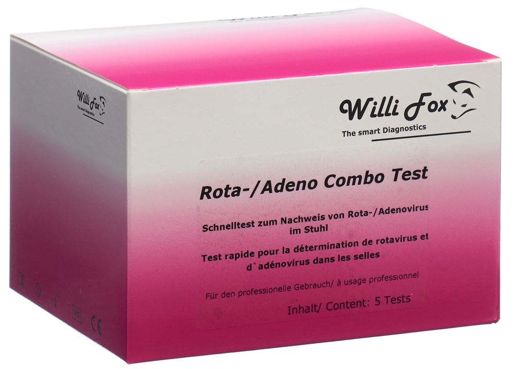 WILLI FOX Rota-Adenovirus Combotest 5 pièces | Diagnostic