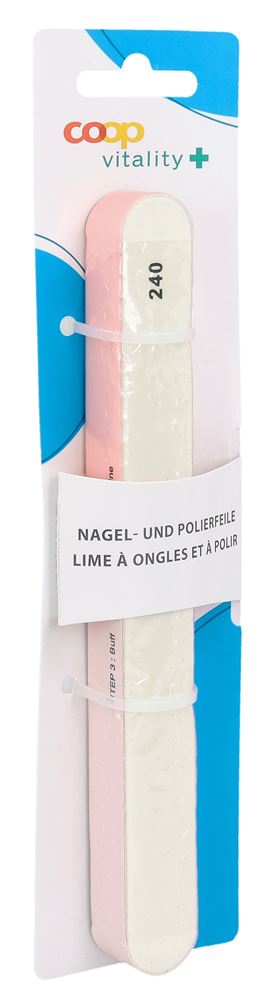 COOP VITALITY Lime à Ongles Polissoir 6-way | Finition Parfaite