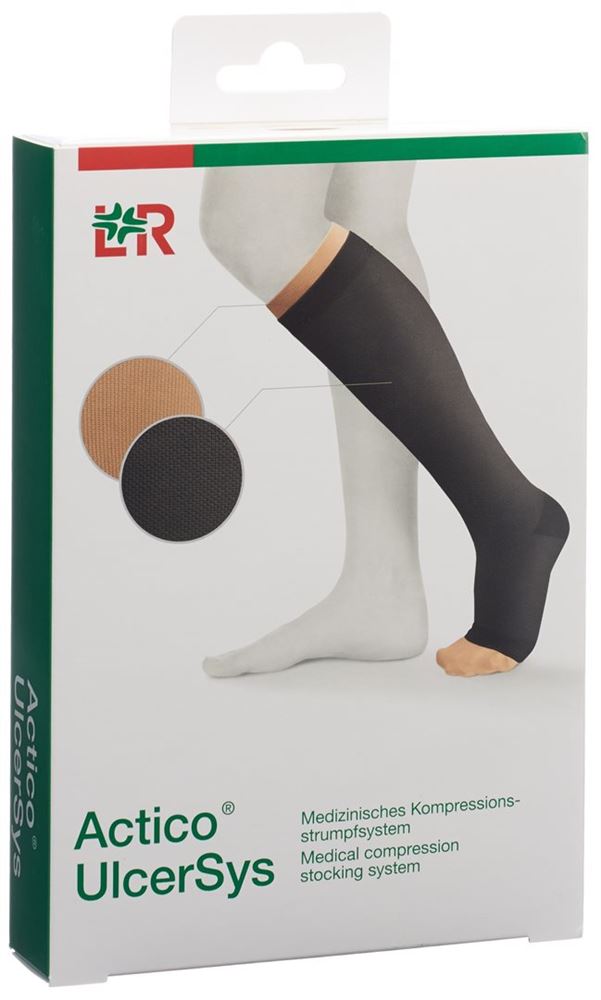 ACTICO UlcerSys Compression XXL Long Noir/Sable | Jambes