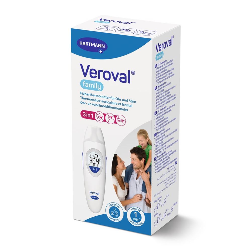 VEROVAL Thermomètre Infrarouge Family | Rapide &amp; Facile