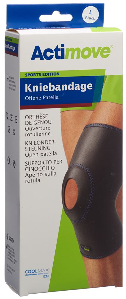 ACTIMOVE Sport Genou L | Rotule Ouverte