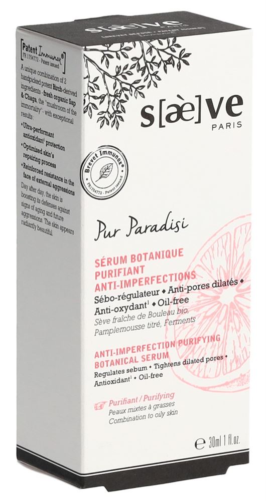 SAEVE Pur Paradisi Sérum Nettoyant | Anti-Imperfections 30ml