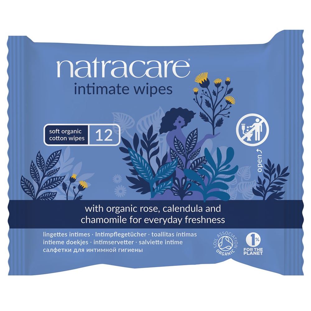 NATRACARE Lingettes Intimes Bio 12 pièces | Fraîcheur