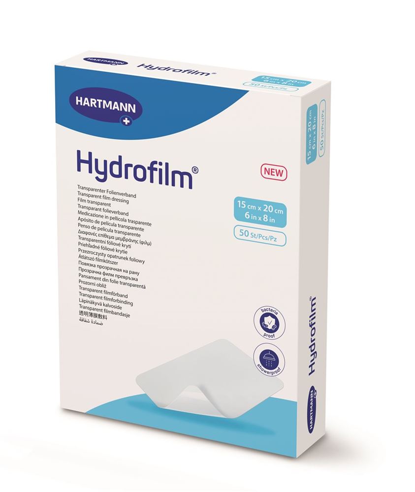 HYDROFILM Transparent Pansement 15x20cm | 50 pièces