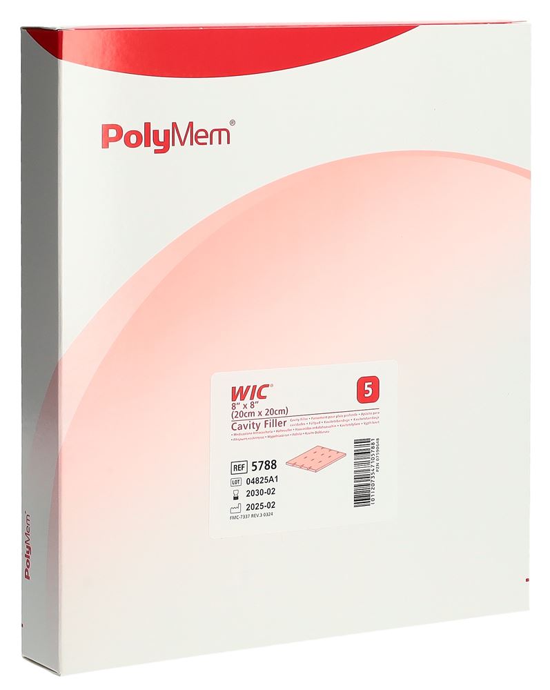 POLYMEM WIC Cavity Filler 20x20cm | 5 pièces