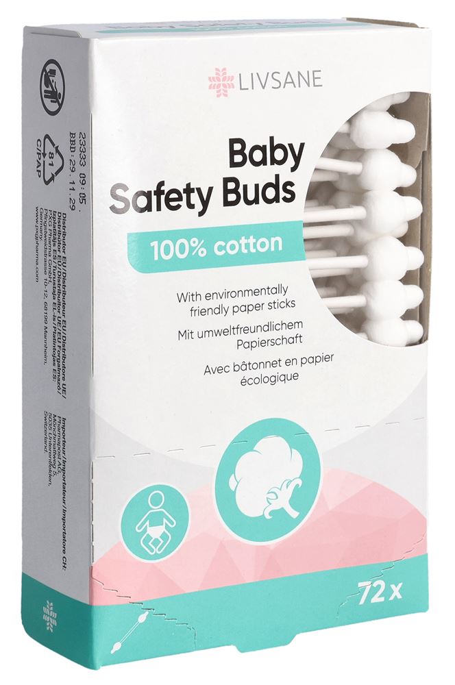 LIVSANE Bâtonnets Sécurité Bébé 72 pièces | Sécurité