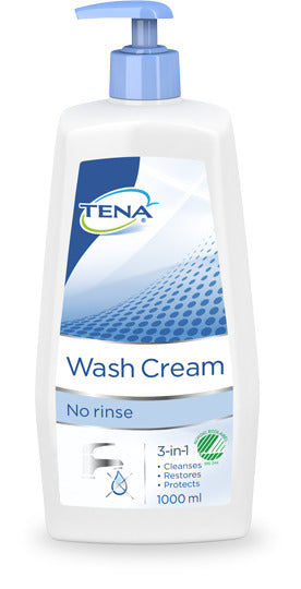 TENA Wash Cream Crème Lavante 1000ml | Format Économique