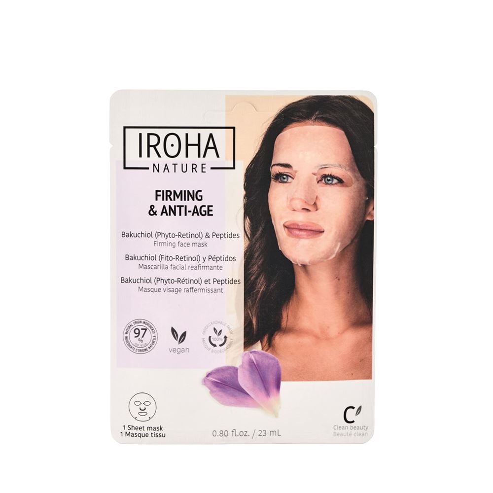 IROHA Tissue Face Mask Bakuchiol 20ml | Anti-Âge