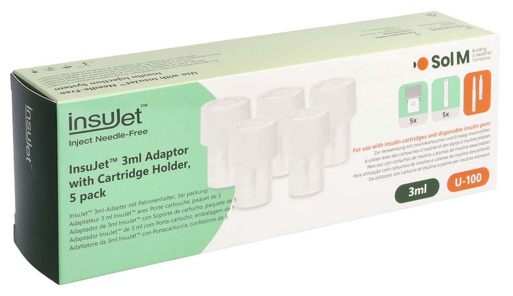 SOL-M InsuJet Adapter 3ml | 5 pièces