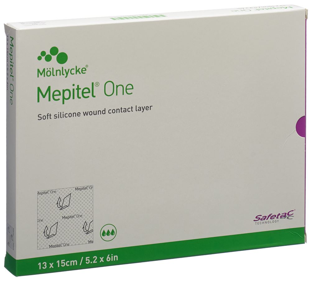 Mölnlycke MEPITEL One Pansement 13x15cm | 5 pièces