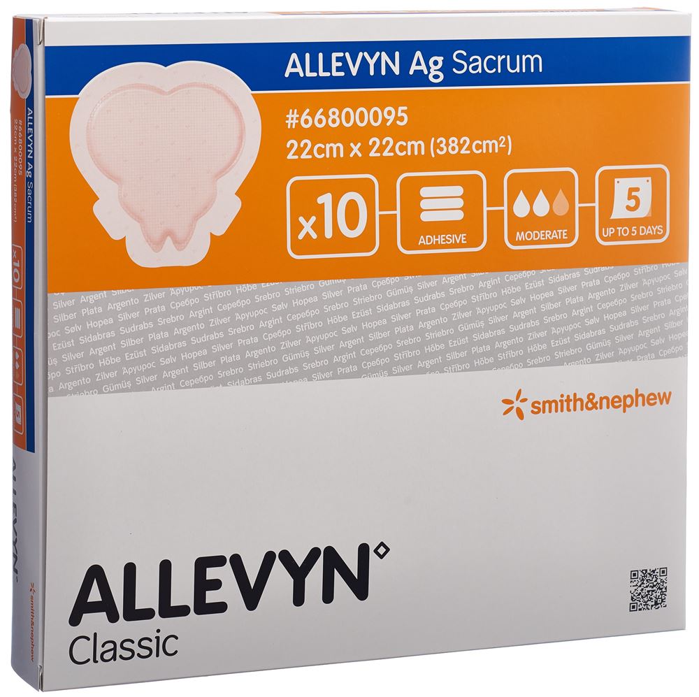 ALLEVYN AG Compresse Sacrum 22x22cm 10 pièces | Confort