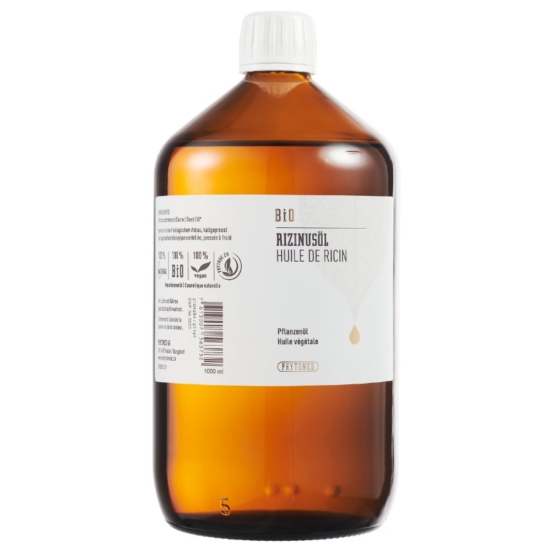 PHYTOMED Huile Ricin Bio 1000ml | Soin Naturel