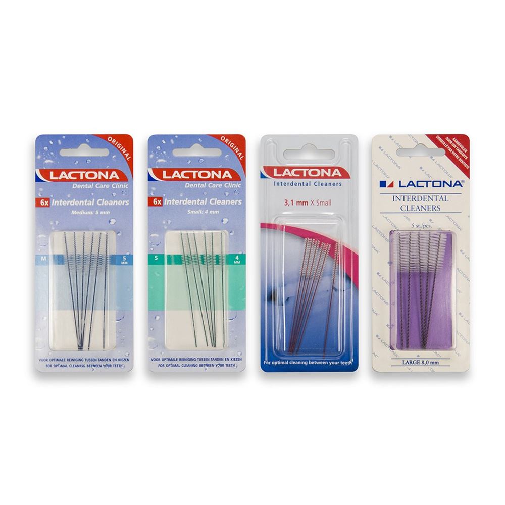 LACTONA Interdental Cleaners 8mm 5 pièces | Espaces Larges