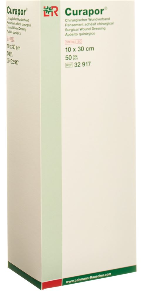 CURAPOR Wundverband 10x30cm | 50 pièces