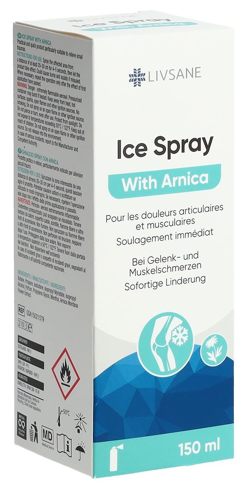 LIVSANE Spray Froid Arnica 150ml | Récupération