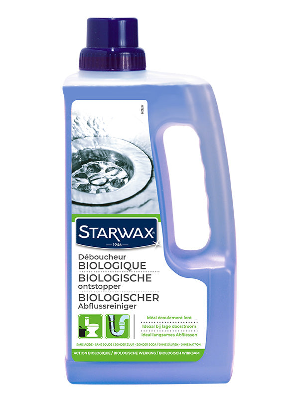 STARWAX Nettoyant Canalisation Biologique 1L | Élimine les bouchons