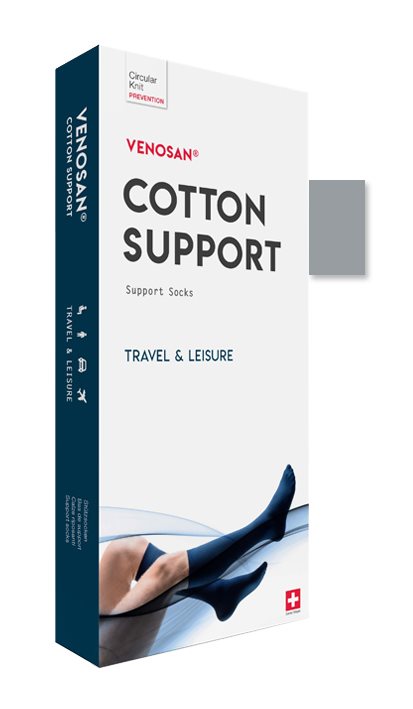 VENOSAN COTTON SUPPORT Chaussettes M silver 1 paire | Compression