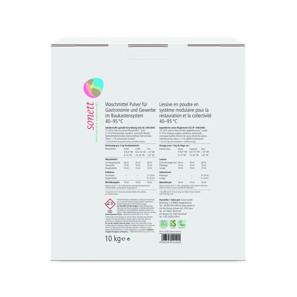 SONETT Lessive Pro Poudre 10kg | Nettoyage Professionnel