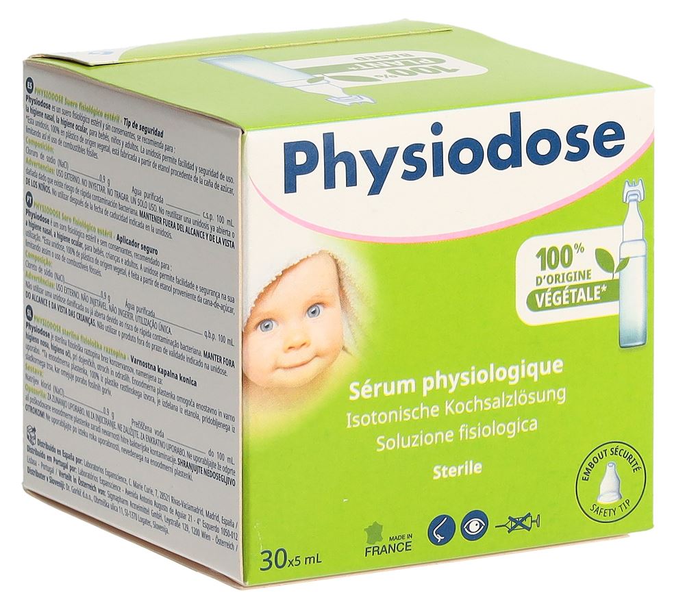 PHYSIODOSE Sérum Physiologique Green 30x5ml | Apaisant