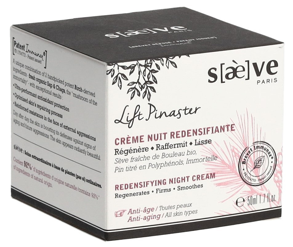 SAEVE Lift Pinaster Crème Nuit Raffermissante 50ml | Raffermissante